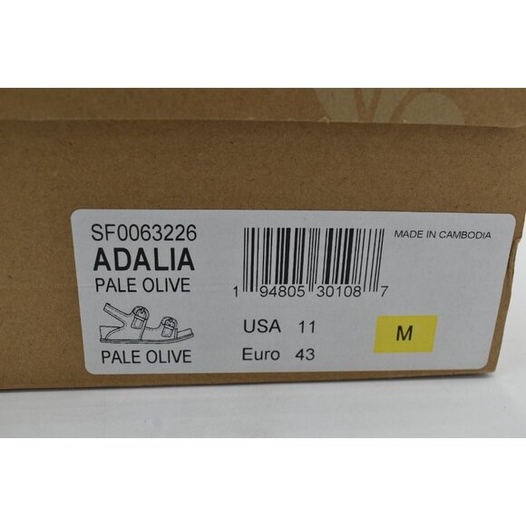 Sofft Womens Size 11 Adalia Olive Buckle Croc Embossed Suede Leather Sandals - Picture 11 of 11